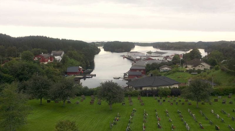 Utsikten frå kyrkjetårnet på Bø. Foto: Sølvi Helen Kvalheim Mjøs.