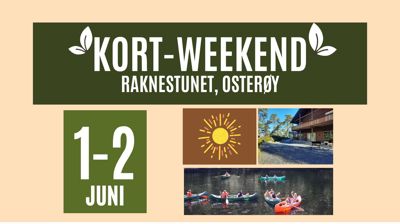 Åsane menighet inviterer til: Kort-Weekend på Raknestunet, Osterøy - 1-2 juni