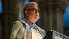 Biskop Stig Lægdene holdt preken i Nidarosdomen søndag 22. mars. (Foto: Heidi Olsen/Den norske kirke)