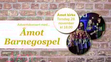 Torsdag 28. november kl. 18 inviterer Åmot barnegospel til gratis adventskonsert i Åmot kirke.
