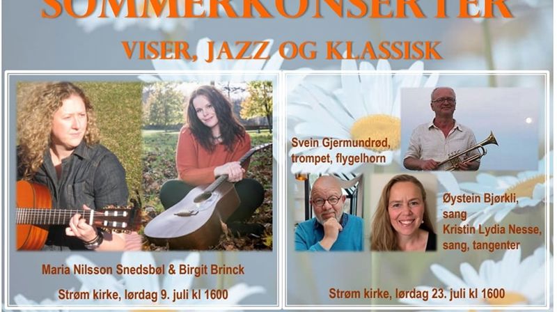 Sommerkonserter og åpen kirke i Strøm