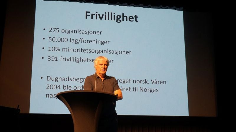 Frode Kyvåg har mange års erfaring med å drive frivillig arbeid. Han delte tips og råd. 