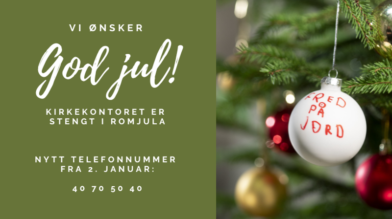 God jul fra oss i kirken