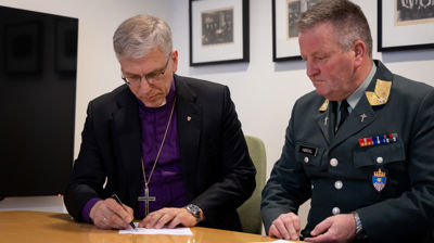 Preses i Bispemøtet skal ha tilsyn med prester som er tilsett i Forsvaret. Foto: Hans Jakob Heimvoll