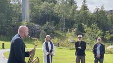 Bilde: åpning av Hestnes gravplass