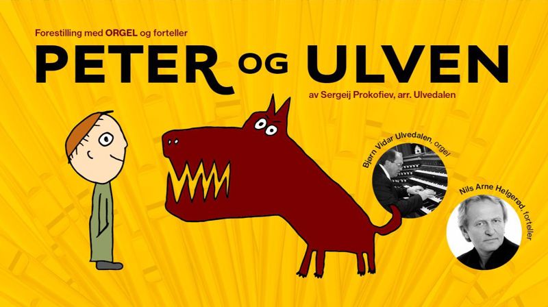 Peter og ulven - orgelkonsert torsdag 2. nov