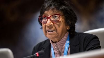 Navanethem "Navi" Pillay er ein sørafrikansk advokat, dommar og menneskerettsforkjempar. Ho får fredsprisen for 2026. Foto: Fabrice Coffrini / AFP