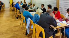 Bildet er fra kirkekaffen i september