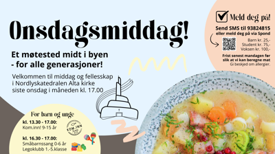 Velkommen på middag i Nordlyskatedralen!