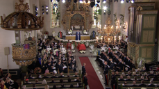 Oslo domkirke. Skjermbilde fra direktesendingen på NRK.