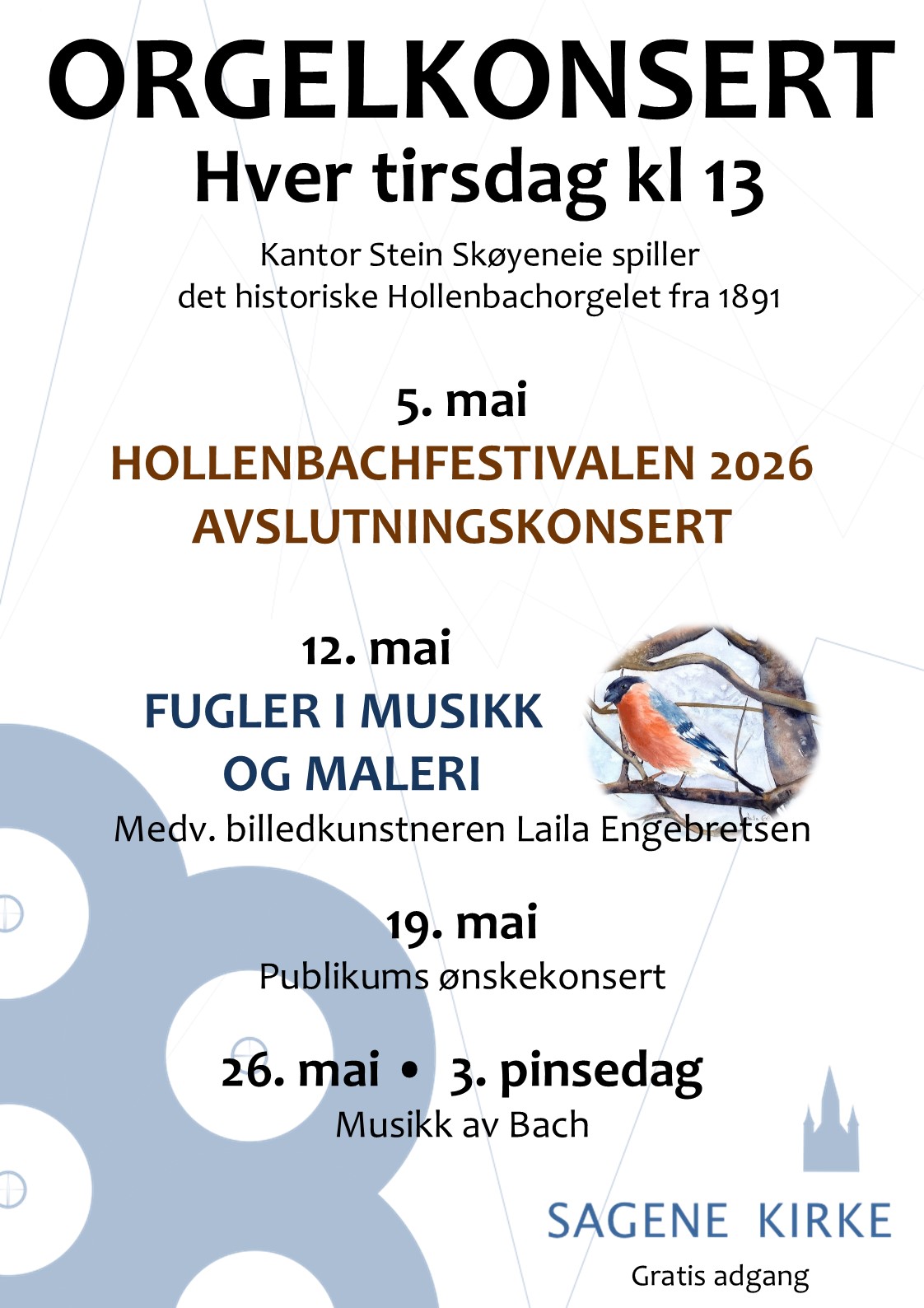 Orgelkonsertprogram mai