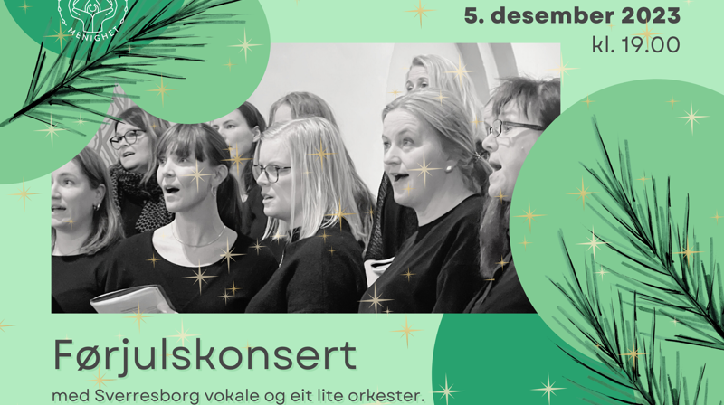 Adventskonsert med Sverresborg Vokale 5. desember kl.19.00 i Havstein Kirke