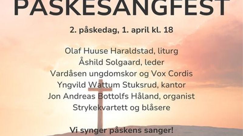 Påskesangfest kl. 18.00