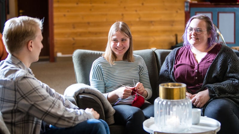 Strikkecafe i Justvik kirke