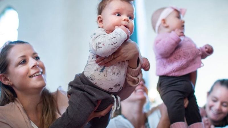 Barn på babysang / Foto: Dnk/Bo Mathisen