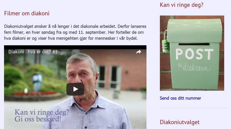 Diakoni med levende mennesker