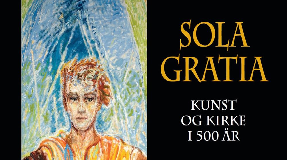 Henrik Sørensens Kristus-bilde er en del av utstillingen og utgjør også førstesiden på boken som er utgitt i samme anledning.