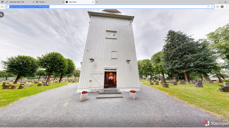 Skjembilde av fjære kirke fra Googlemaps