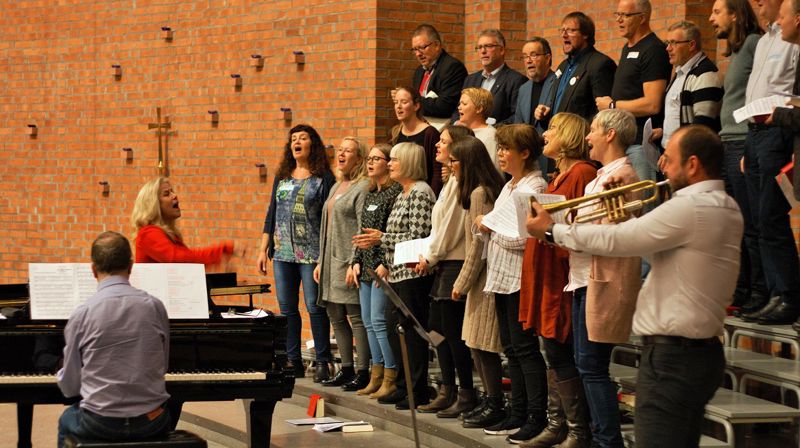 Gudstjeneste i Søm kirke under Stiftsdagene 2018. Fotos: Dag A. Kvarstein