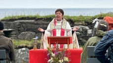 Biskop Ragnhild heldt preika på gudstenesta i høve 1000-årsmarkeringa for Seljumannamesse