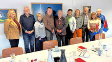 Bispedømerådsmøtet var på samane sin nasjonaldag, 6. februar. Som avlutning på møtet, leia Trygve Hellesøy rådet i bøna Vår far på samisk