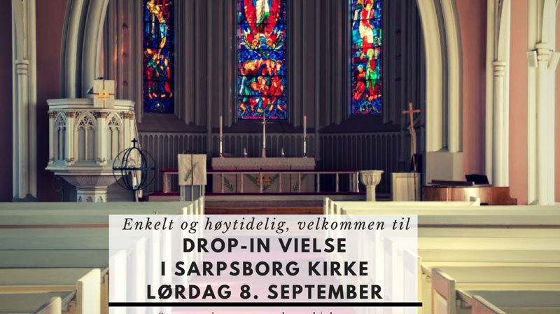 Drop-in vielse i Sarpsborg 8.september