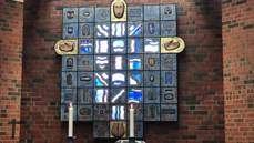 Bilde av altertavlen i Ski nye kirke