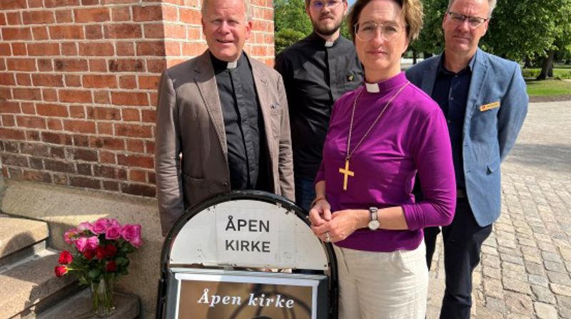 Fra åpen kirke i domkirken i Fredrikstad lørdag 25.juni 