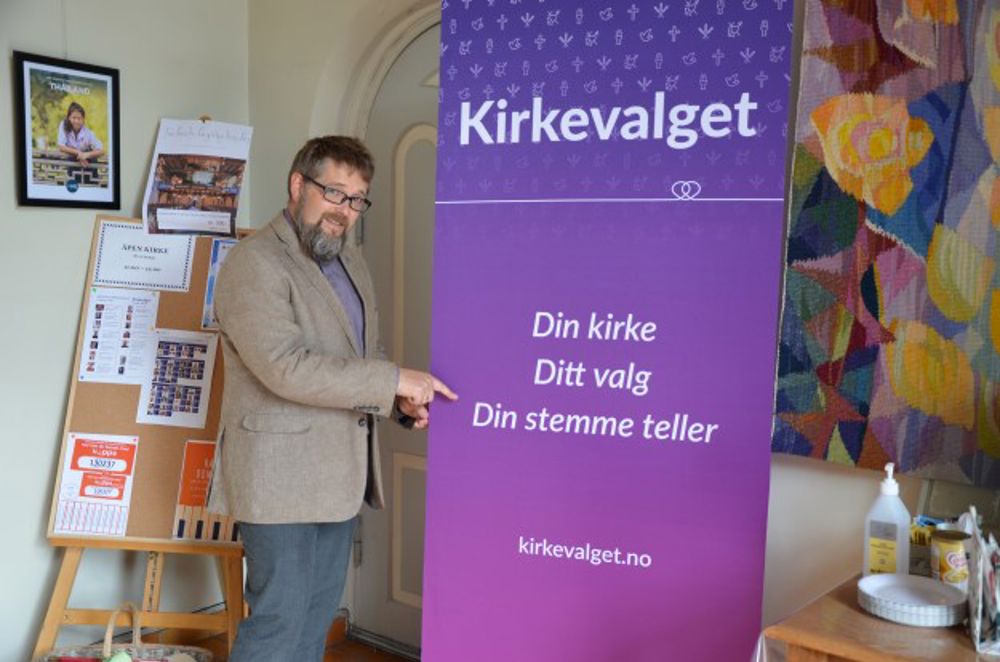 Sokneprest i Hamar, Per Erik Engdal, håper mange vil bruke stemmeretten sin.