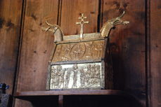 Relikvieskrinet fra Hedalen stavkirke skal stilles ut på British Museum i London. Foto: Arne G. Perlestenbakken/www.hedalen.no