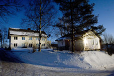 Engen kloster i vinterskrud. Foto: Mikaela Berg. Gjengitt med tillatelse fra Engen kloster.