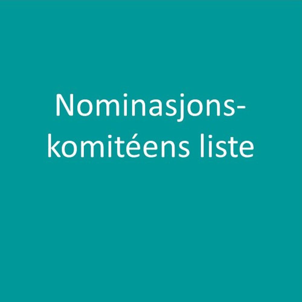 Nominasjonskomitéens liste