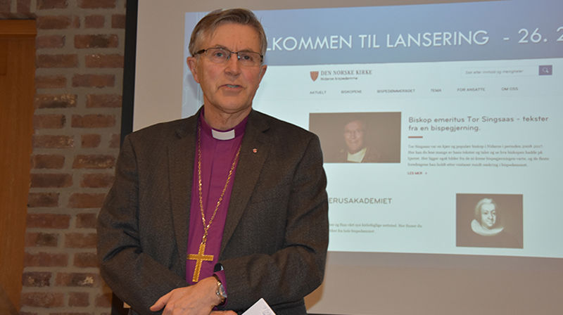 Tor Singsaas var biskop i Nidaros i ni år. Etter ham ligger mange tekster som nå gjøres tilgjengelig for alle på Nidaros bispedømmes nettside. (Alle foto: Magne Vik Bjørkøy)