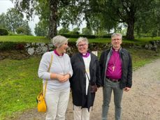 Tre biskoper. Tre land. Biskop i Nidaros Herborg Finnset, biskop i Härnösand stift Eva Nordung Byström og biskop i Lappo stift, Matti Salomäki.