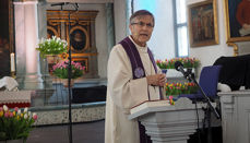 Biskop i Nidaros, Tor Singsaas, under gudstjenesten i Røros kirke (Bergstaden Zir). (Alle foto: Olav Dahle Svanholm)