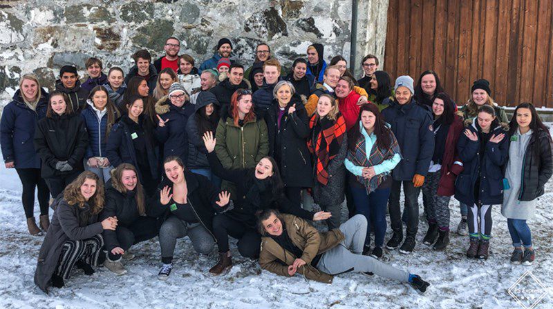 Fra ungdomstinget i 2019, hvor deltakerne også fikk besøk av biskop Herborg. (Foto: Odd Erik Stendahl)