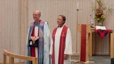 Biskop Olav Øygard og Mari Johanne Dahl. Foto: Den norske kirke.