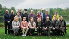Representanter fra Nordkalotten kirkelige nettverk: Bak f.v: Juha Rauhala, Steinar Sneås Skauge, Taina Manninen, fungernede biskop Stig Lægdene, Heikki Harvola, biskop Jukka Keskitalo, biskop Åsa Nyström, Karl Yngve Bergkåsa, biskop Svein Valle, Titti Ådén.  Fremme f.v: Maria Henriksson, Anne Skoglund, Sara Keränen, Brita Bye, Ilari Konnunen, Pekka Mustakallio, Taina Manninen. Foto: Maija Hagberg.