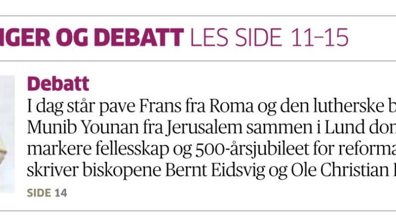 Faksimile: Aftenposten 31.10.2016