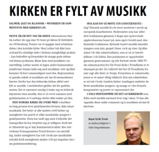 Faksimile: Menighetsbladet "På Kirkebakken" 2/2016
