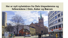 Skjermdump av nyhetsbrevet