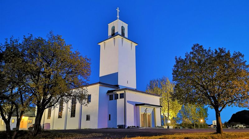 Stamsund kirke. Foto: Frode Wigum