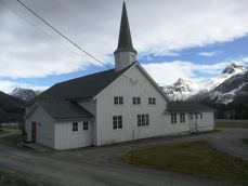 Tjongsfjord kirke. Foto: Brigt S. Skeie