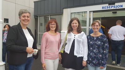 Bildetekst: F.v.: Anita Skretting, Ingfrid Time Nærland, Ragnhild Hanssen og Cathrine Eide var godt fornøyde med både faglig innhold og fellesskap på Trosopplæringssamlingen.