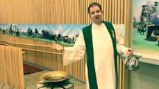Sokneprest Torstein E. Nordal i Bogafjell har laget en splitter ny dåpssang. Foto: Eivind Kråvik, Bogafjell kirke