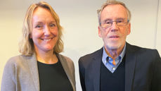 Linn Strømme Hummelvoll og Arild Mikkelsen utgjør den nye lederduoen i bispedømmerådet.
