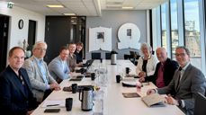 – Det har vært inspirerende å ha samtalen her i Tønsberg, og få møte bispedømmet i sin egen geografi, sier direktør Ole Edvard Wold-Reitan (t.v.). Tidligere har samtalene med Tunsberg funnet sted i Oslo.