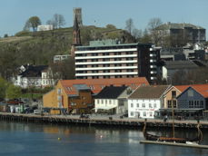 Utsikt fra Tunsberg bispedømmekontor. Foto: KEL