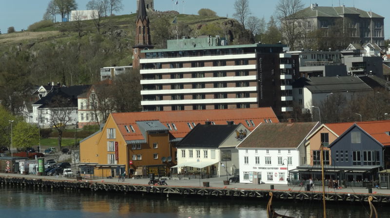 Utsikt fra Tunsberg bispedømmekontor. Foto: KEL
