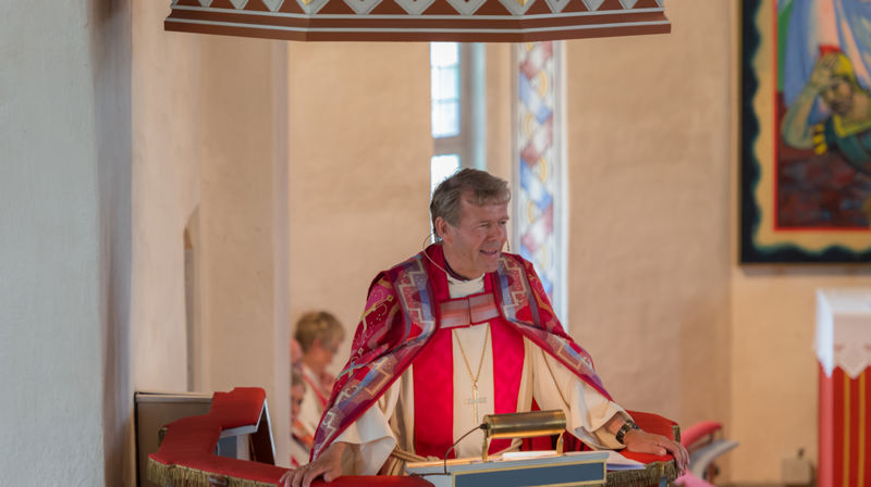 Biskop Per Arne Dahl har vært en populær forkynner i sin tjeneste som biskop. Her fra Fiskum kirke. Foto: Svein Roger Reberg